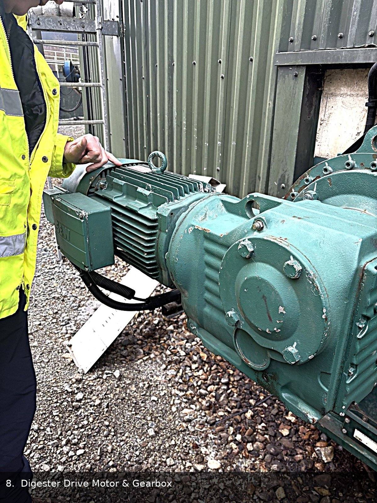 Digester drive motor And gearbox
