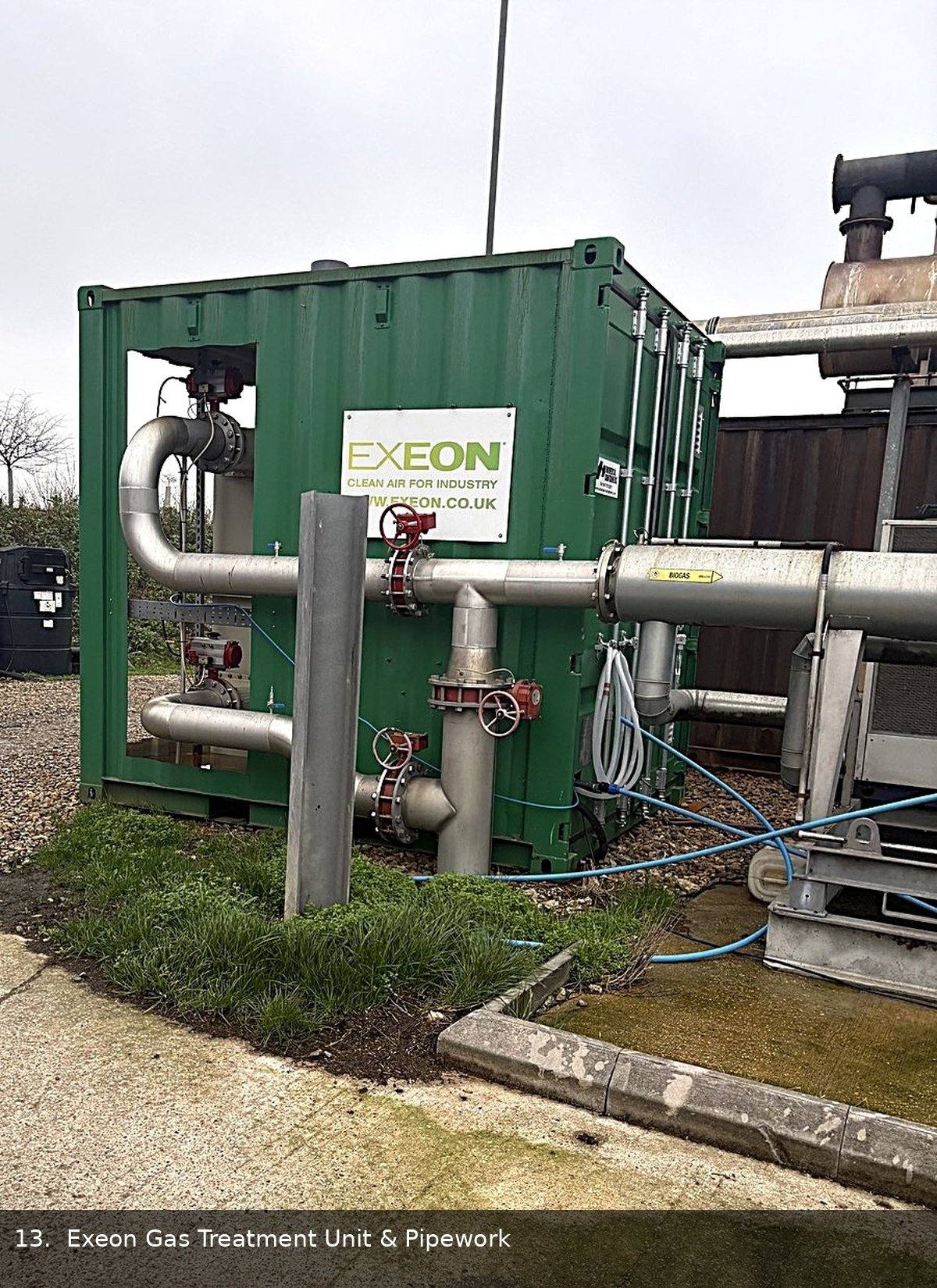 Exeon Gas treatment unit And pipework