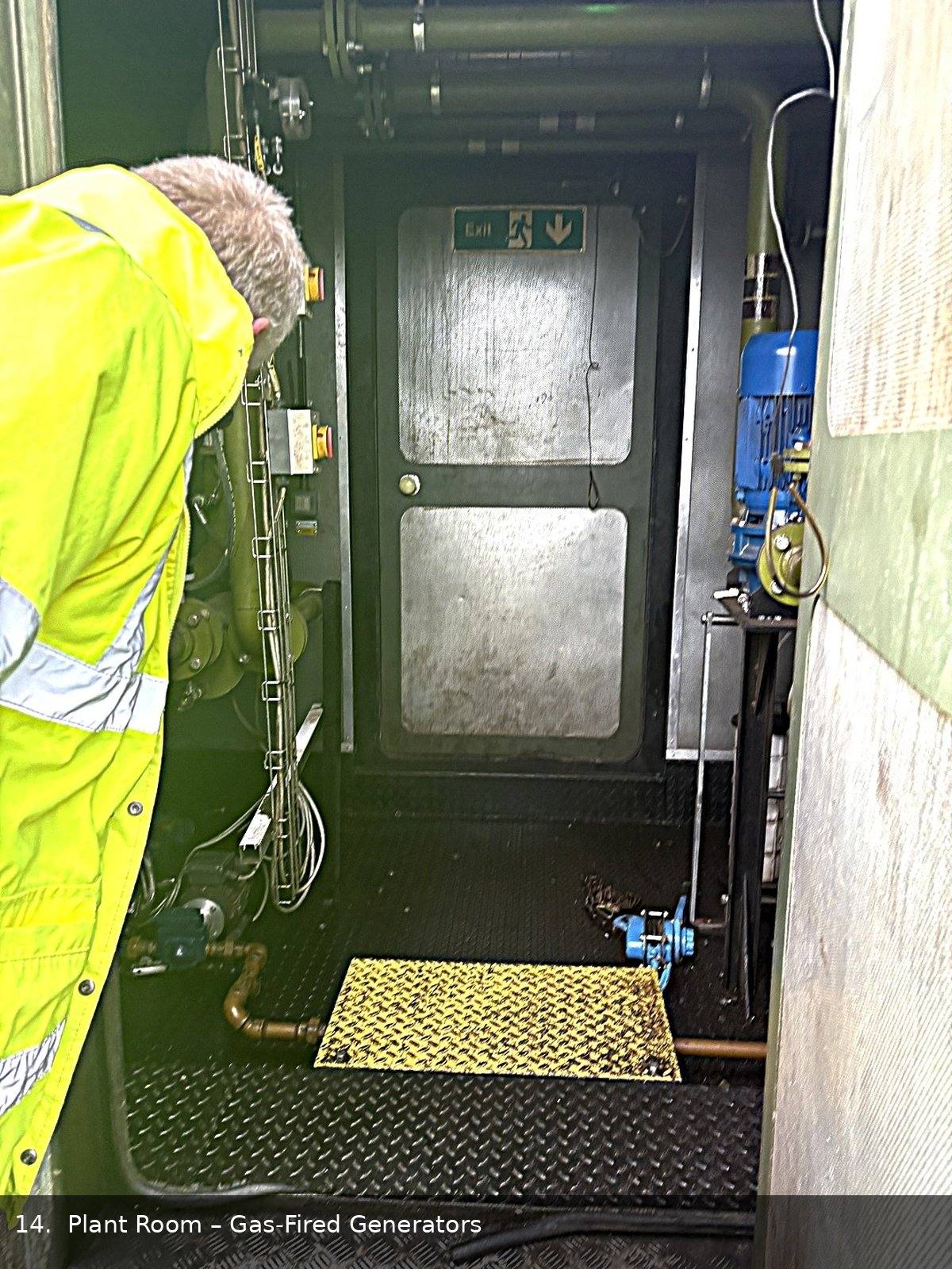 Plant room Gas fired generators
