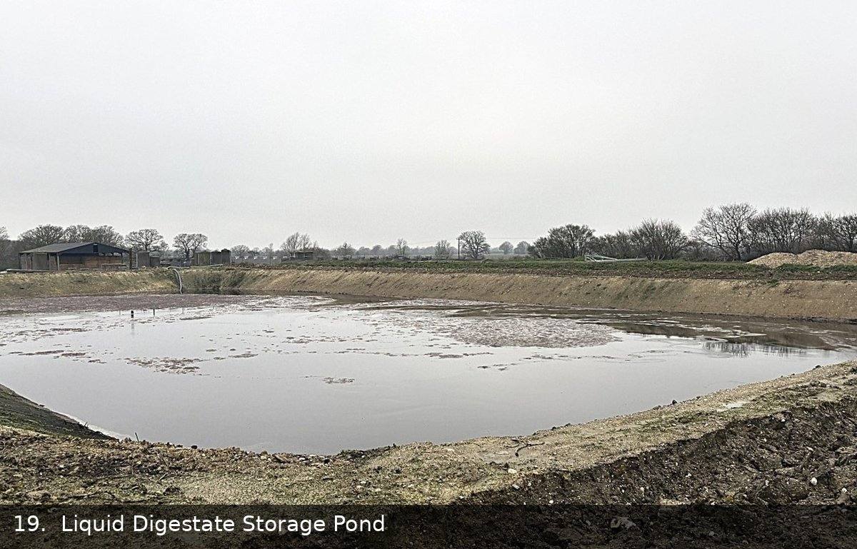 Liquid Digestate storage pond